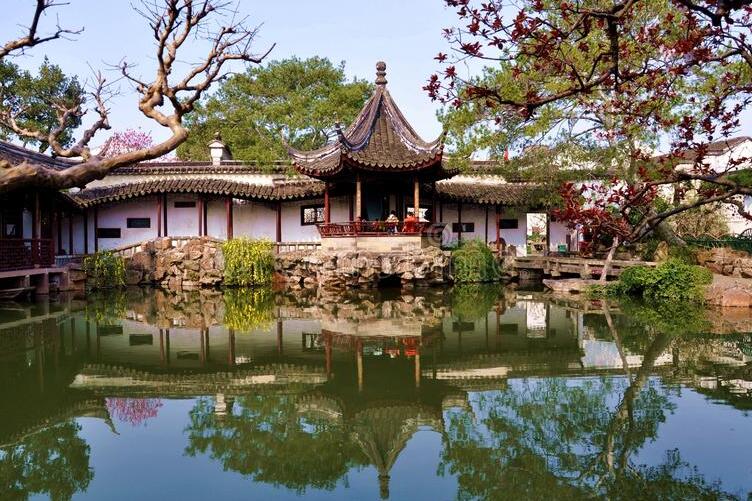 Lingering Garden,einer der vier grossen Gärten in China — Suzhou Shi