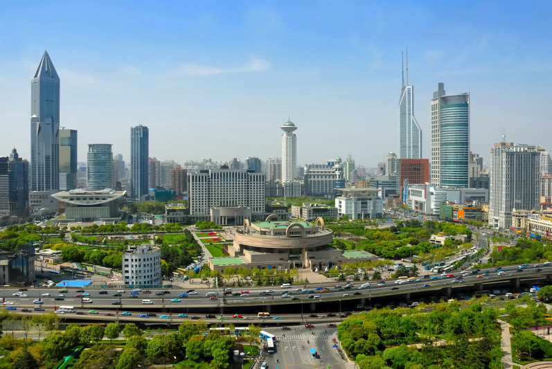 Platz des Volkes in Shanghai — Shanghai