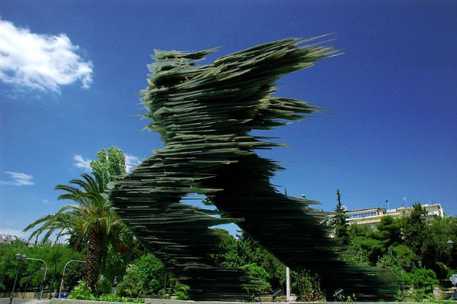 Dromeas, The Glass Runner of Athens: A Sculpture in Motion - Athens | Secret World Trip Planner
