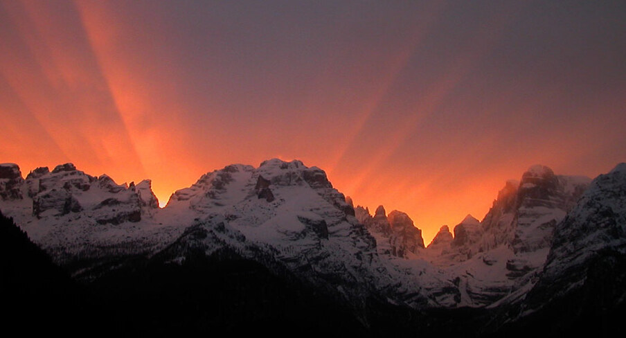Amazing sunset on Brenta Dolomites. - Campo Carlo Magno | Secret World Trip Planner
