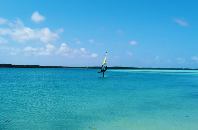 Sorobon Beach and windsurfing, — Kralendijk