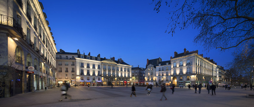 Nantes and the medieval district Bouffay — Nantes