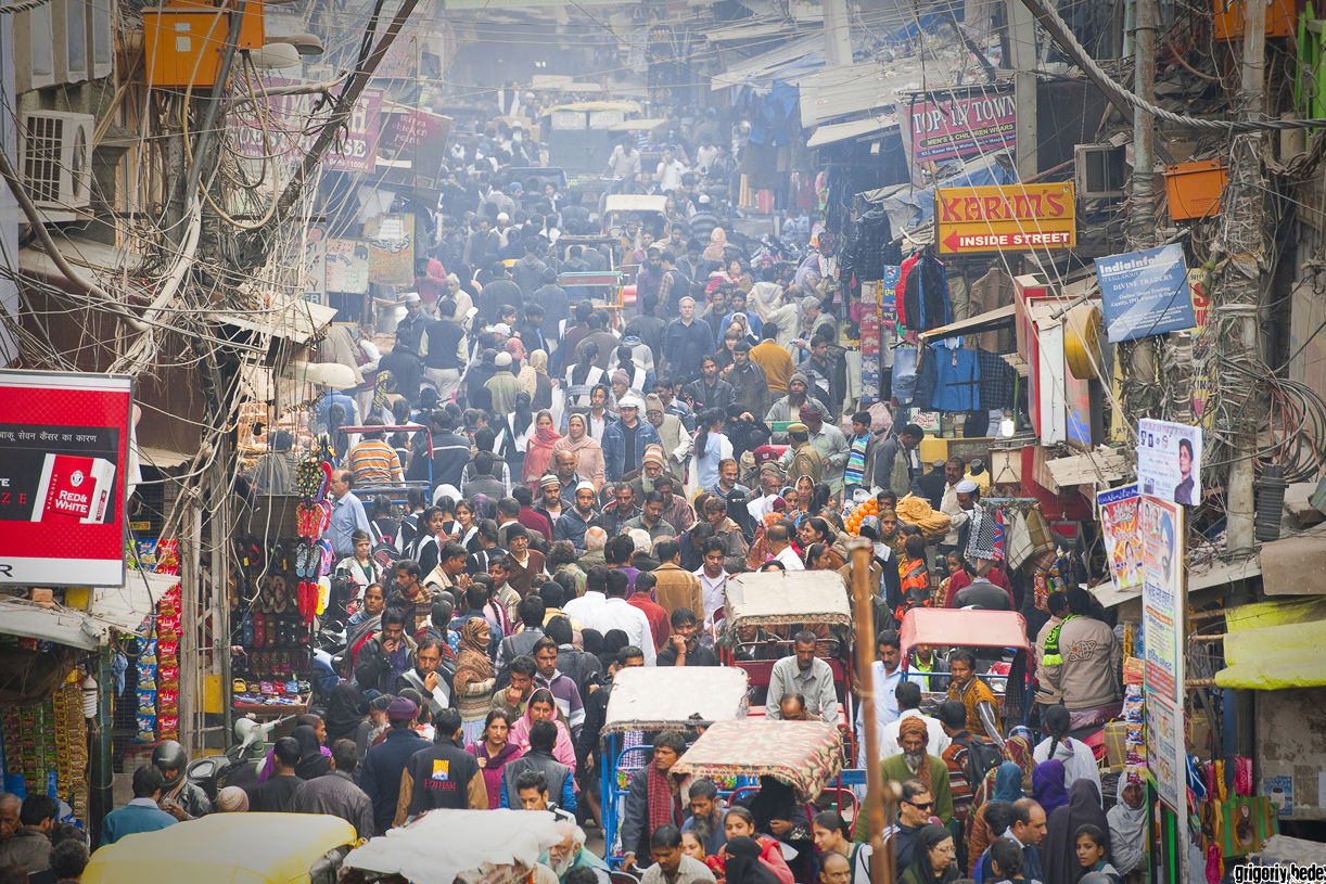 Chandni Chowk, die Hauptschlagader von Alt-Delhi — New Delhi