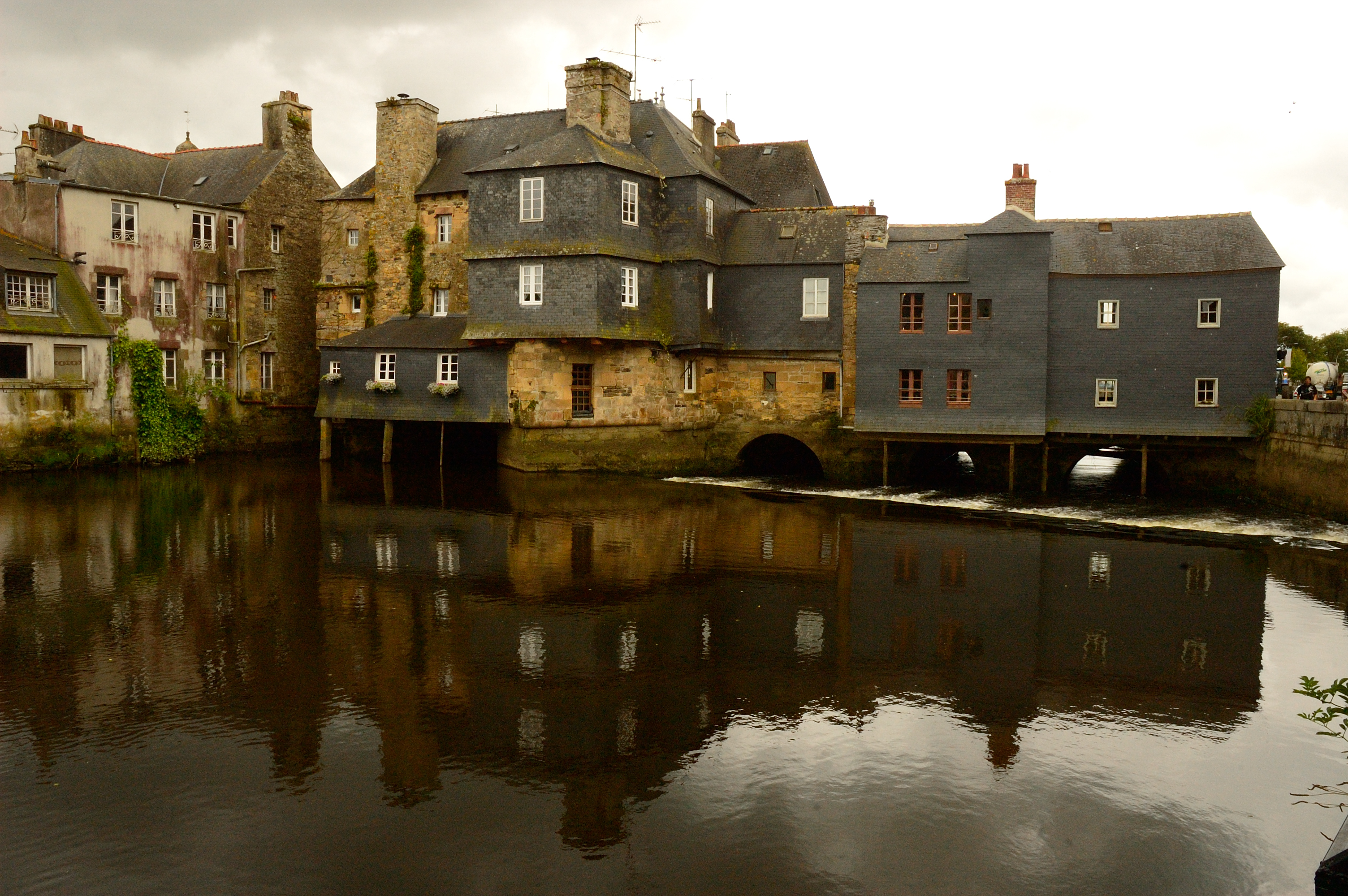 Die Pont De Rohan in Landerneau (Frankreich) — Landerneau