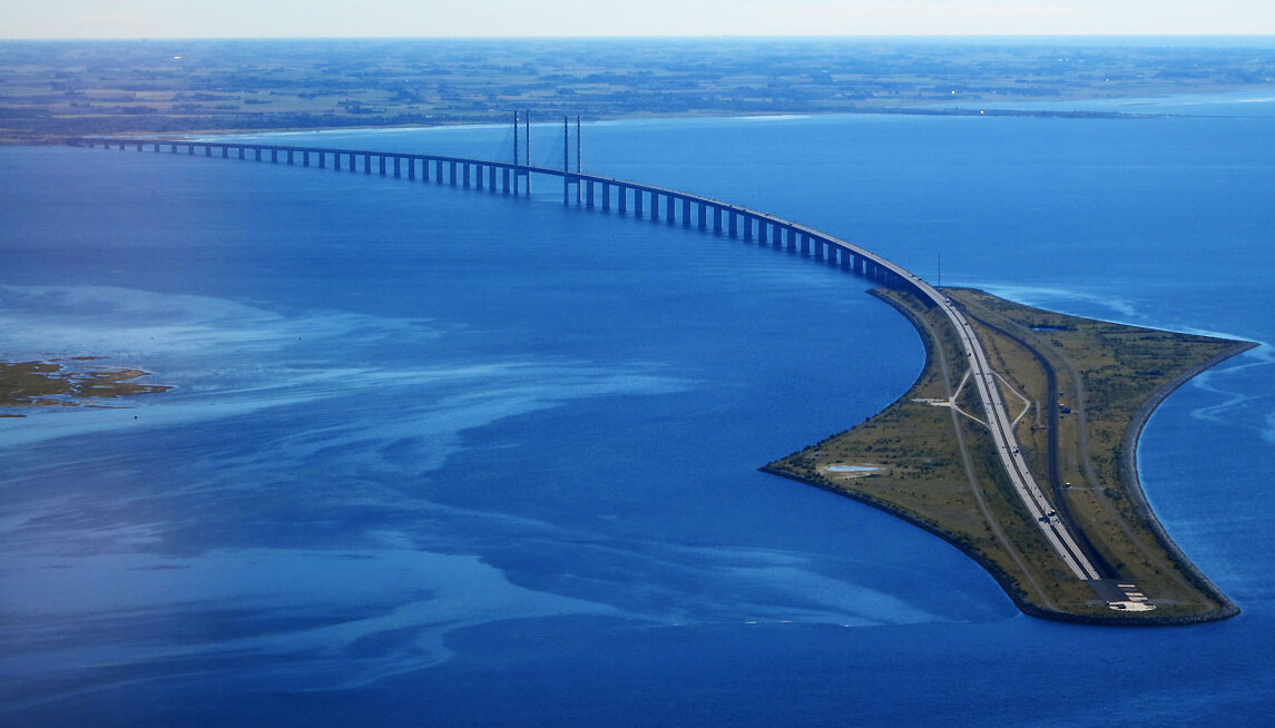 Die Öresundbrücke, eine Brücke über das Meer — Malmö