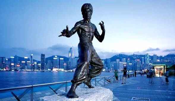 Die Allee der Sterne in Tsim Sha Tsui Ost, Kowloon — Tsim Sha Tsui