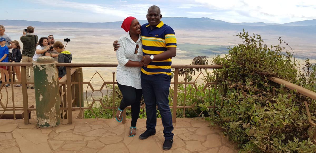 Sonnenuntergang am Ngorongoro-Krater: Weltkante