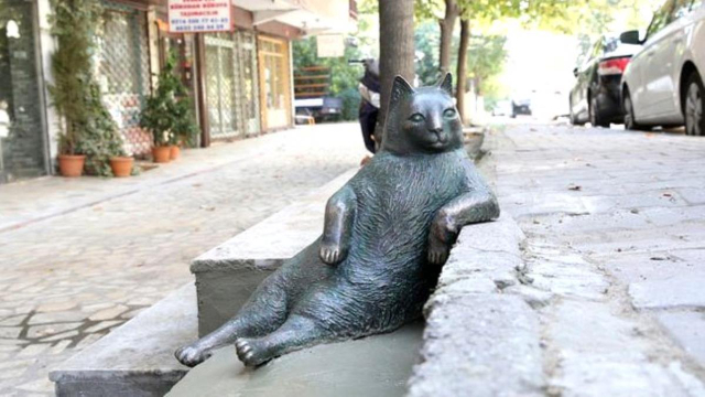 Die Statue von Tombili — Zahit Bey Sk.