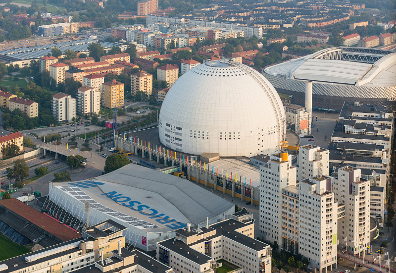 SkyView - Stockholm, Schweden - Globentorget 2 | Secret World Trip Planner