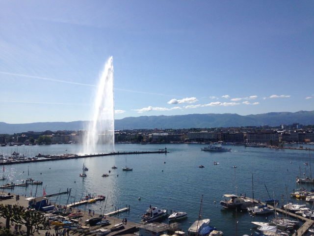 Jet d'Eau the great fountain of Geneva — Genève