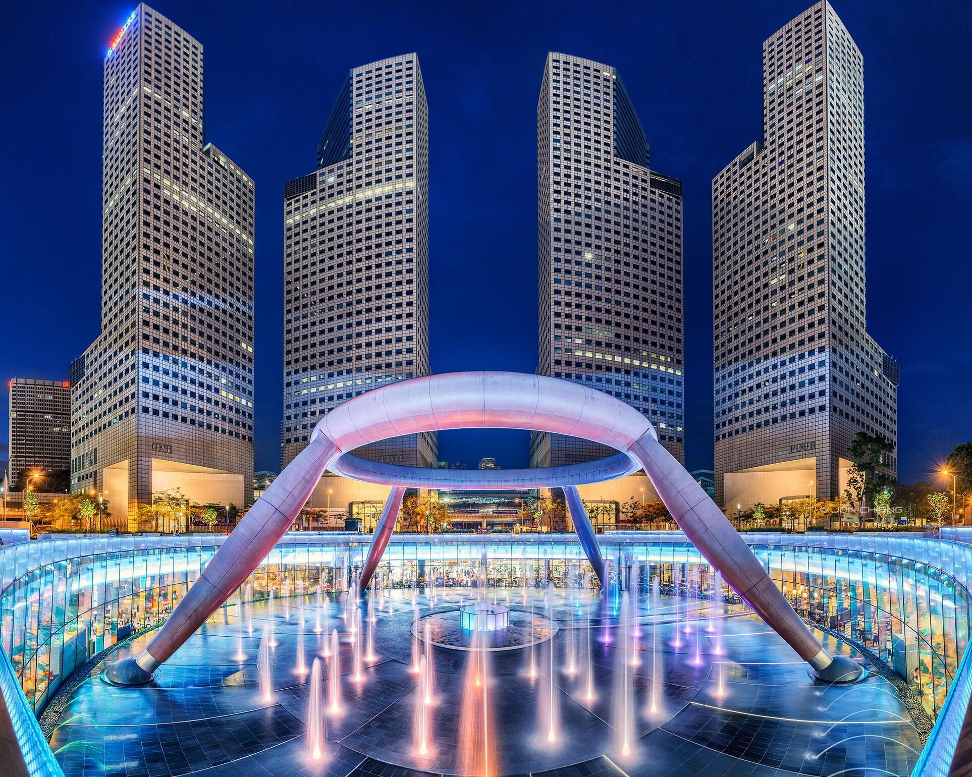 Der Brunnen des Reichtums in Singapur — Singapore