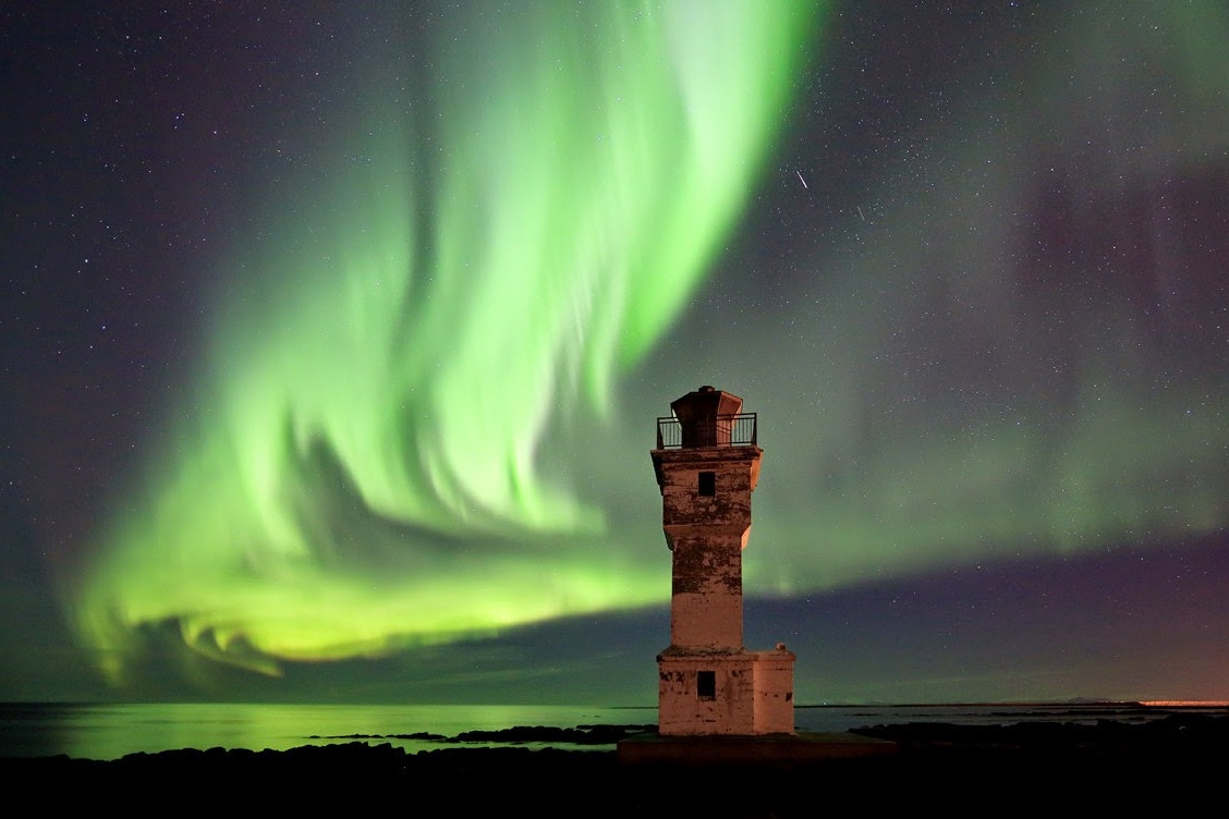 Akranes und einer der ältesten Leuchttürme Islands — Akranes