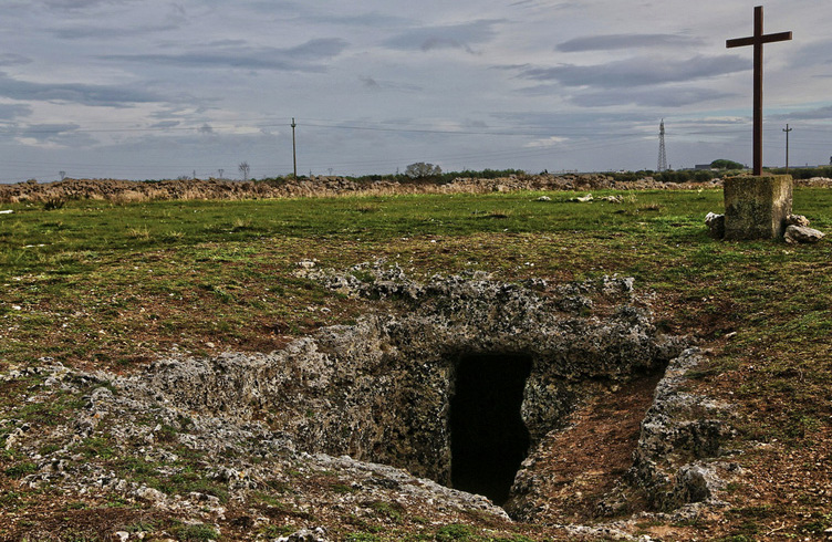 Ancient underground crypt, dug into the tuffaceous bank by ancient monks at a depth of two metres. - Nardò | Secret World Trip Planner