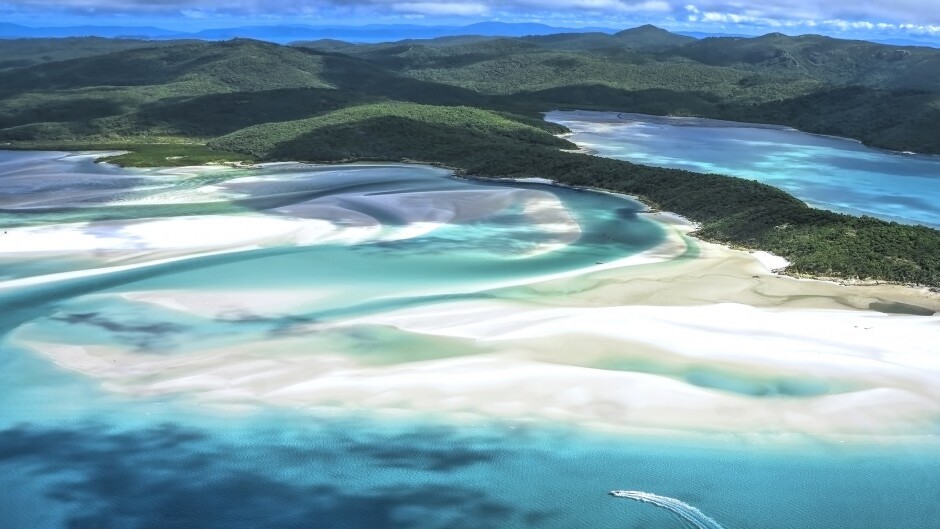 Whitehaven Beach, ein unberührter Strand auf Whitsunday Island — Whitsundays