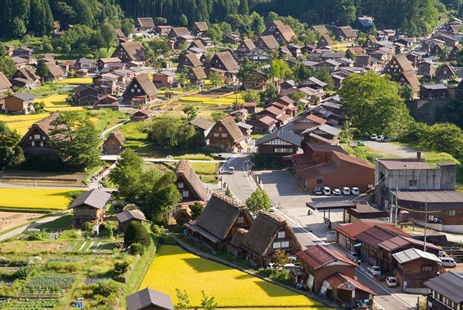 Gassho-zukuri Bauernhäuser in Japan — Nanto