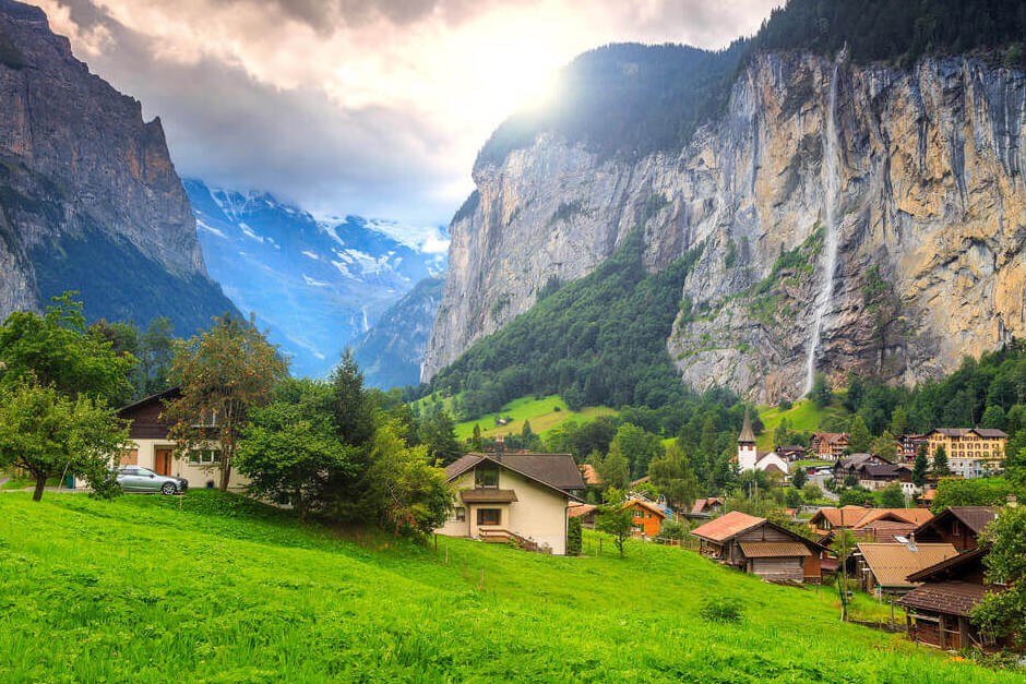Trummelbach Falls in Switzerland